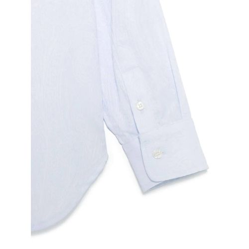 Etro Kids Chemise À Imprimé Cachemire - Bleu