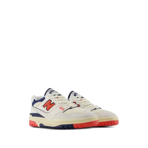 New Balance Baskets 550 'sea Salt Pack/Blast Red' - Blanc