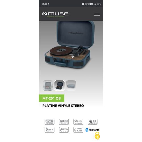 Platine Vinyle Muse MT 201 OB