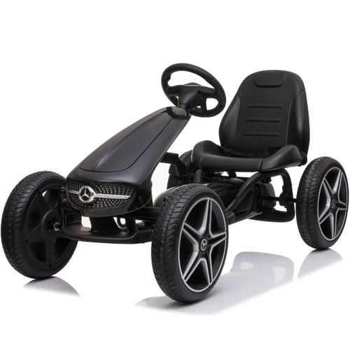 Mercedes Kart À Pédale - Go Kart Enfant - 3 À 7 Ans - Pneus Eva - Noir
