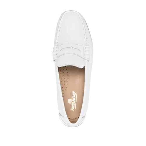 Sebago Mocassins Danielle En Cuir - Blanc