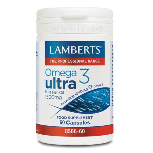 Lamberts Omega 3 Ultra Aceite De Pescado Puro 1300mg 60 