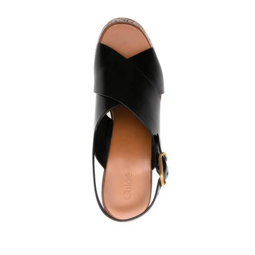 Chloé Sandales Compensées Maxime 130 Mm - Noir