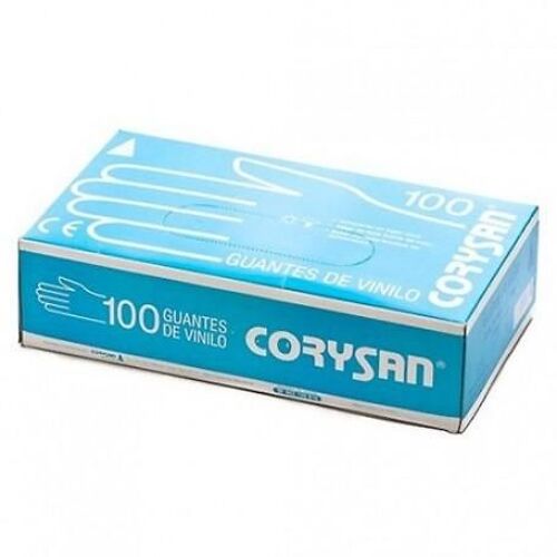 Guantes De Vinilo Talla Mediana 100 Unidades Corysan 
