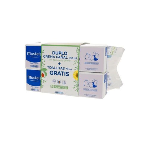 Mustela Duplo Balm Cream 100ml + Wipes 70 Units 