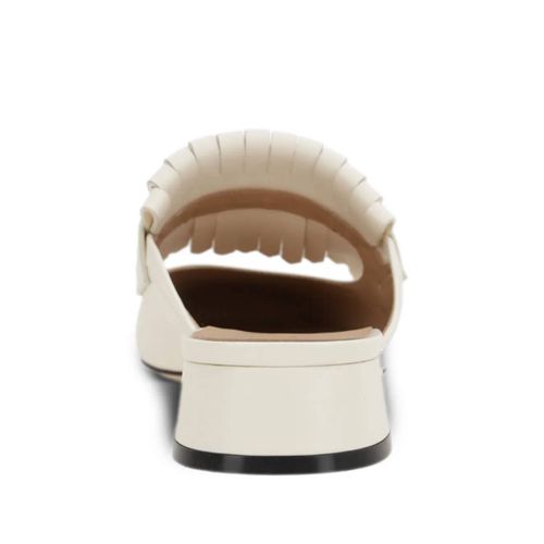 Valentino Garavani Mules À Détail Vlogo - Blanc