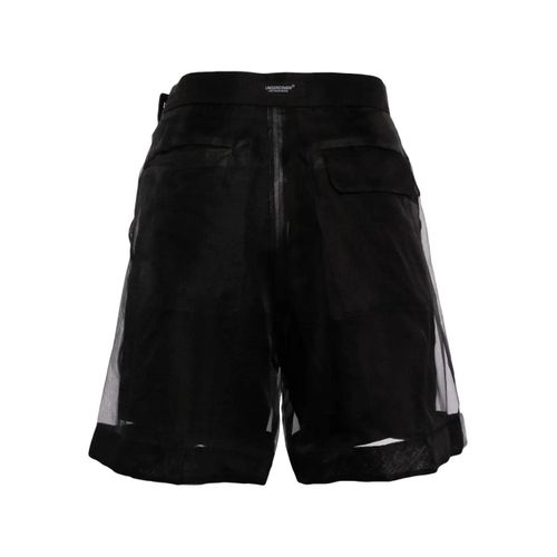 Undercover Short En Soie À Détail De Tulle - Noir