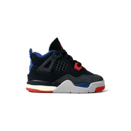 Jordan Kids Baskets Mi-Montantes Air Jordan 4 Td 'rare Air' - Black/Fire Red/Deep Royal Blue/Dark Smoke Grey/Tech Grey