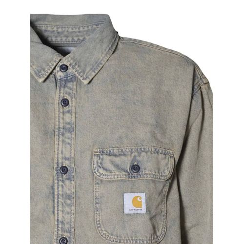 Carhartt Wip Chemise En Jean À Patch Logo - Bleu