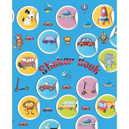 Blank Sticker Book Album For Kids Boys Girls Audalts Ank Todollers: Sticker Book
