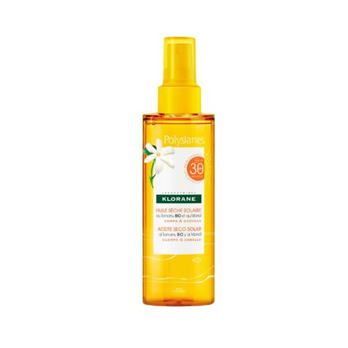 Solaire Huile Sèche Solaire Spf 30 - 200ml - Klorane - Huile Sèche 