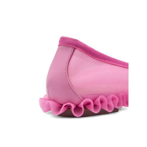 Simone Rocha Ballerines En Mesh À Volants - Rose - 40