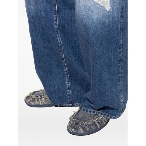 Diesel Mocassins En Jean D-Shock À Bords Francs - Bleu