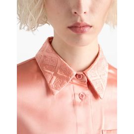 Prada Chemise À Col Brodé - Orange