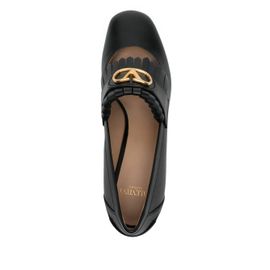 Valentino Garavani Escarpins À Détail Vlogo 60 Mm - Noir