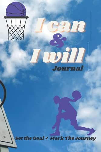 Basketball Personal Stats Journal Plus Game Planner: 60 Game Journal With Game Plan Chart Sky Net Blue Orange