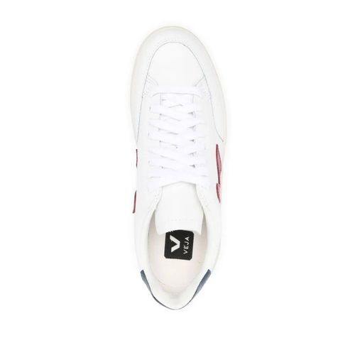 Veja Baskets Lacées À Patch Logo - Blanc