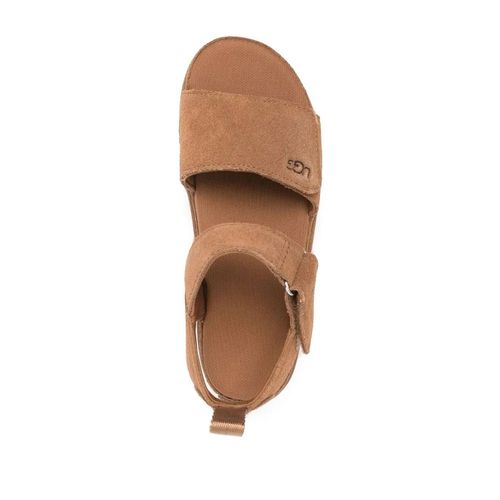 Ugg Sandales En Daim À Attache Scratch - Marron