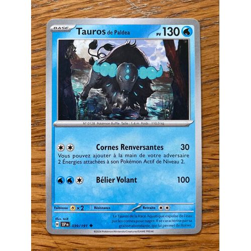 (2437) Tauros De Paldea 39/191 Pokemon 