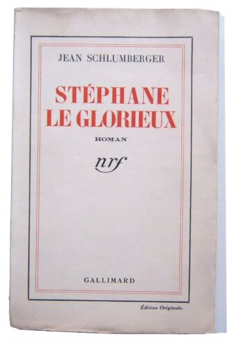 Schlumberger Jean. Stéphane Le Glorieux 1940 E.O. 1/ 100 Numéroté Alfa