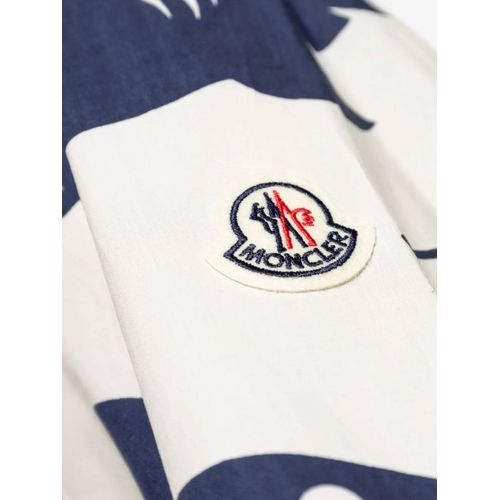 Moncler Chemise À Imprimé Requin - Bleu