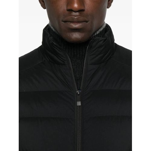 Moncler Veste Matelassée À Fermeture Zippée - Noir