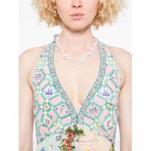 Camilla Combinaison En Soie - Bleu