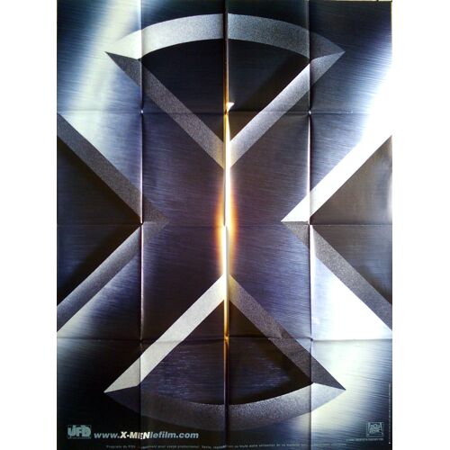 X-Men - Véritable Pré-Affiche De Cinéma Pliée - Format 120x160 Cm - De Bryan Singer Avec Hugh Jackman, Halle Berry, James Marsden, Anna Paquin, Patrick Stewart, Famke Janssen, Ian Mckellen - 2000