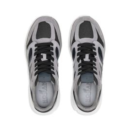 Hogan Baskets En Daim À Empiècements - Gris
