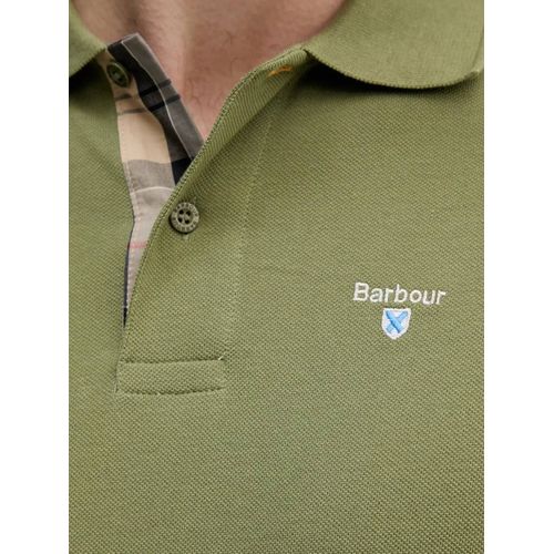 Barbour Polo À Logo Brodé - Vert