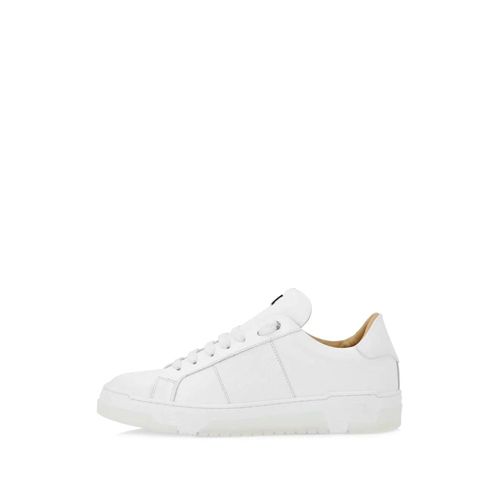 Philipp Plein Baskets En Cuir À Logo - Blanc
