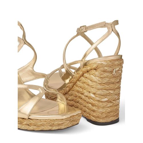 Jimmy Choo Sandales Compensées Ayla 110 Mm - Or