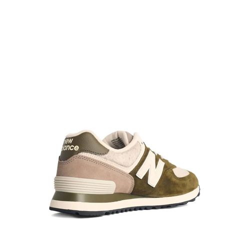 New Balance Baskets 574 En Daim - Vert