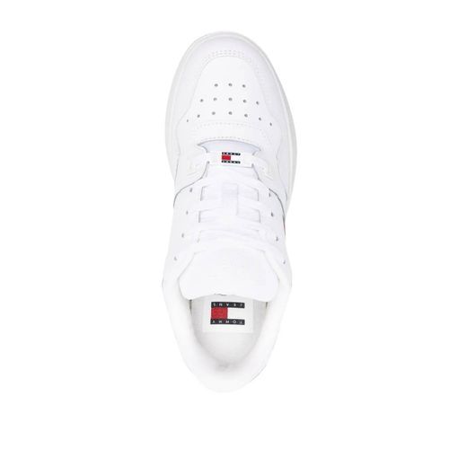 Tommy Jeans Baskets Retro En Cuir - Blanc - 40