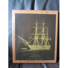 Plaque Commemorative De L'uss Constitution Revue Navale De 1976