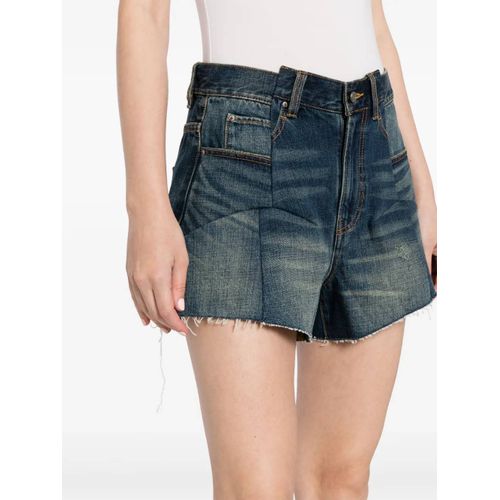 Jnby Short En Coton À Patch Logo - Bleu
