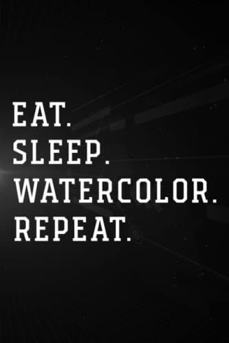 Treasure Hunting Log Book - Eat Sleep Game Repeat Gaming Gift Gamer Boy Girl Watercolor Quote: Watercolor, Journal To Keep Record Of Treasure Name, ... Time, ... Member & Notes - Gifts For