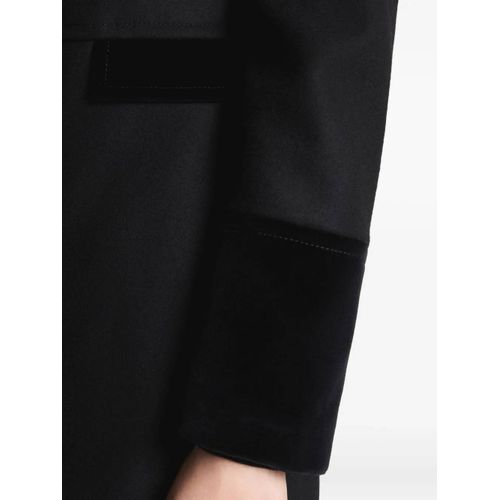 Fay Manteau À Bords En Velours - Noir