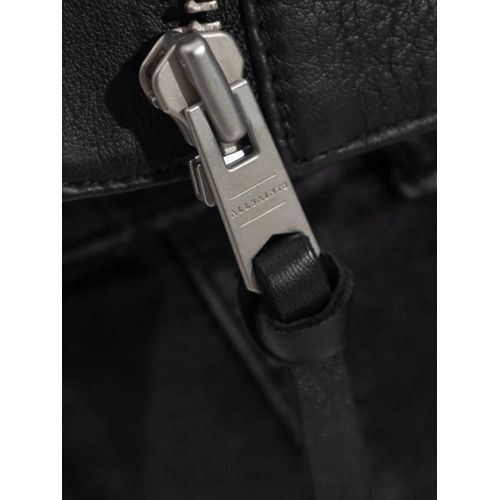 Allsaints Veste Bomber Orten En Cuir À Fermeture Zippée - Noir