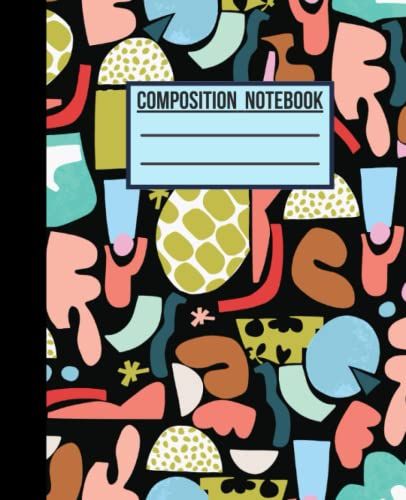 Geometric Shapes Pattern Composition Notebook: Wide Ruled Composition Notebook. For Geometric Shapes Contemporary Abstract Lovers: Lined Journal For ... Students, And Teachers. Gifts Presents