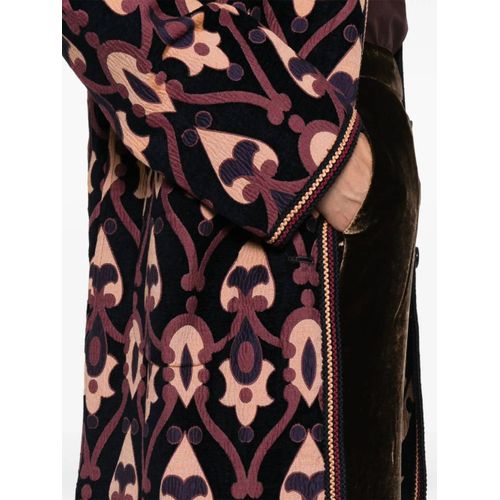 Etro Manteau Réversible À Motif Cachemire - Bleu