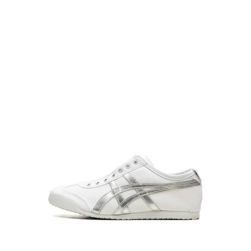 Onitsuka Tiger Baskets Sans Lacets Mexico 66 'white/Pure Silver' - Blanc