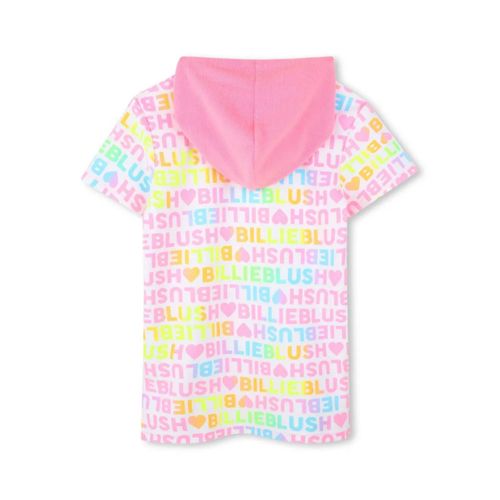 Billieblush Robe À Logo Imprimé - Blanc