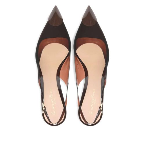 Gianvito Rossi Escarpins Diana 85 Mm À Bride Arrière - Marron