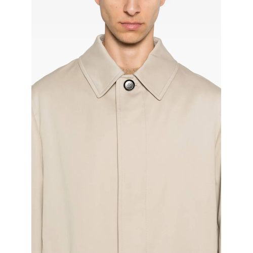 Brioni Manteau En Coton - Tons Neutres