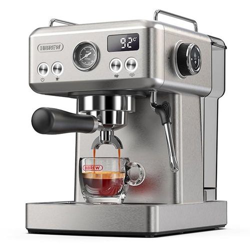 HiBREW H10A Machine à café expresso semi-automatique 19Bar pression mousseur à lait température réglable pichet 350ml