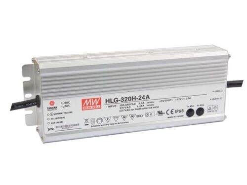ALIMENTATION À DÉCOUPAGE Mean Well HLG-320H-24A - SORTIE SIMPLE - 320 W - 24 V