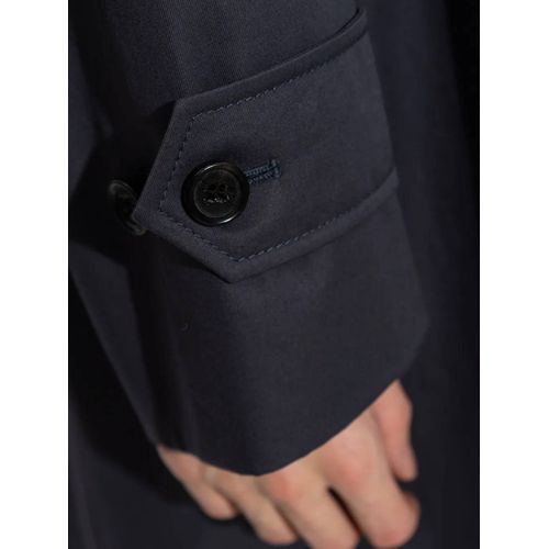 Burberry Trench En Coton - Bleu