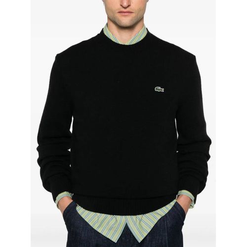 Lacoste Pull À Col Rond - Noir