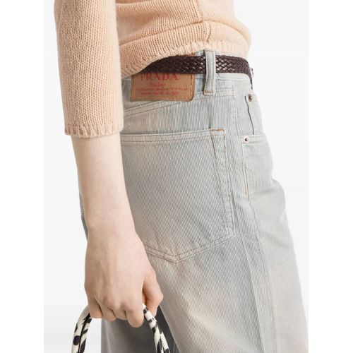 Prada Jean En Velours Côtelé - Bleu